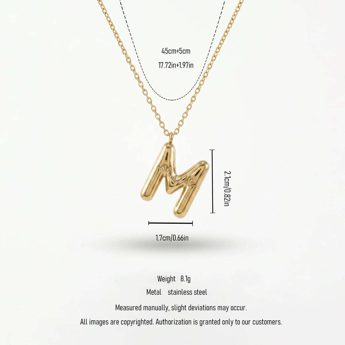 QIAOREN A-Z 26 Letter Initial Necklace Stainless Steel Gold Silver Alphabet Pendant Personalized Name Jewelry Gift for Women