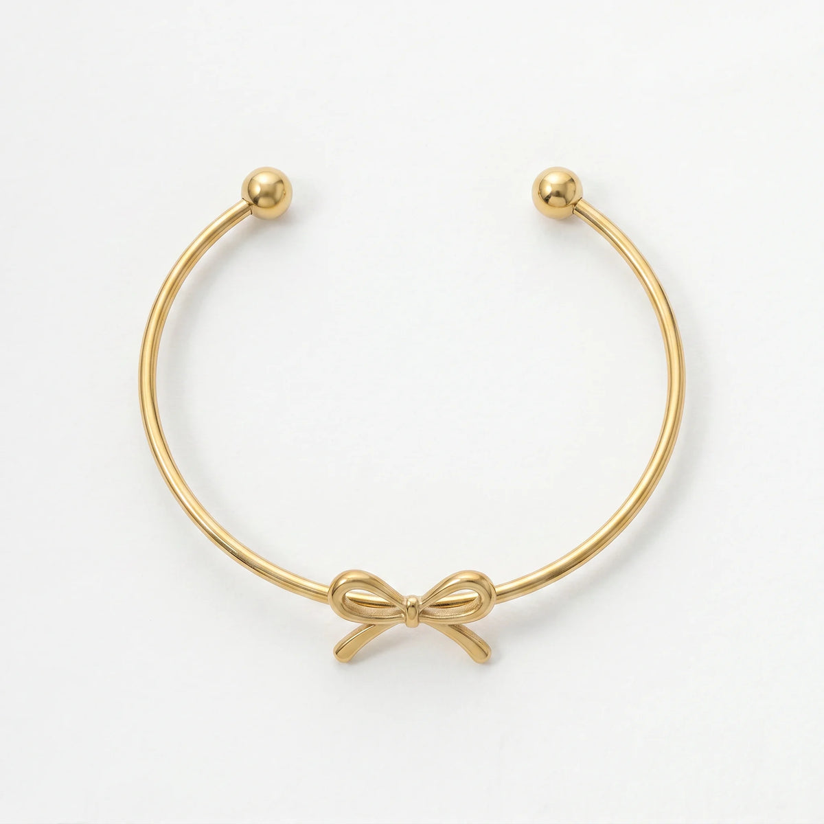 QIAOREN 12710 Boho Irregular Big Small Sculpted Flower Open Gold Bangle Stainless Steel Hollow Stackable Bracelet Wholesale