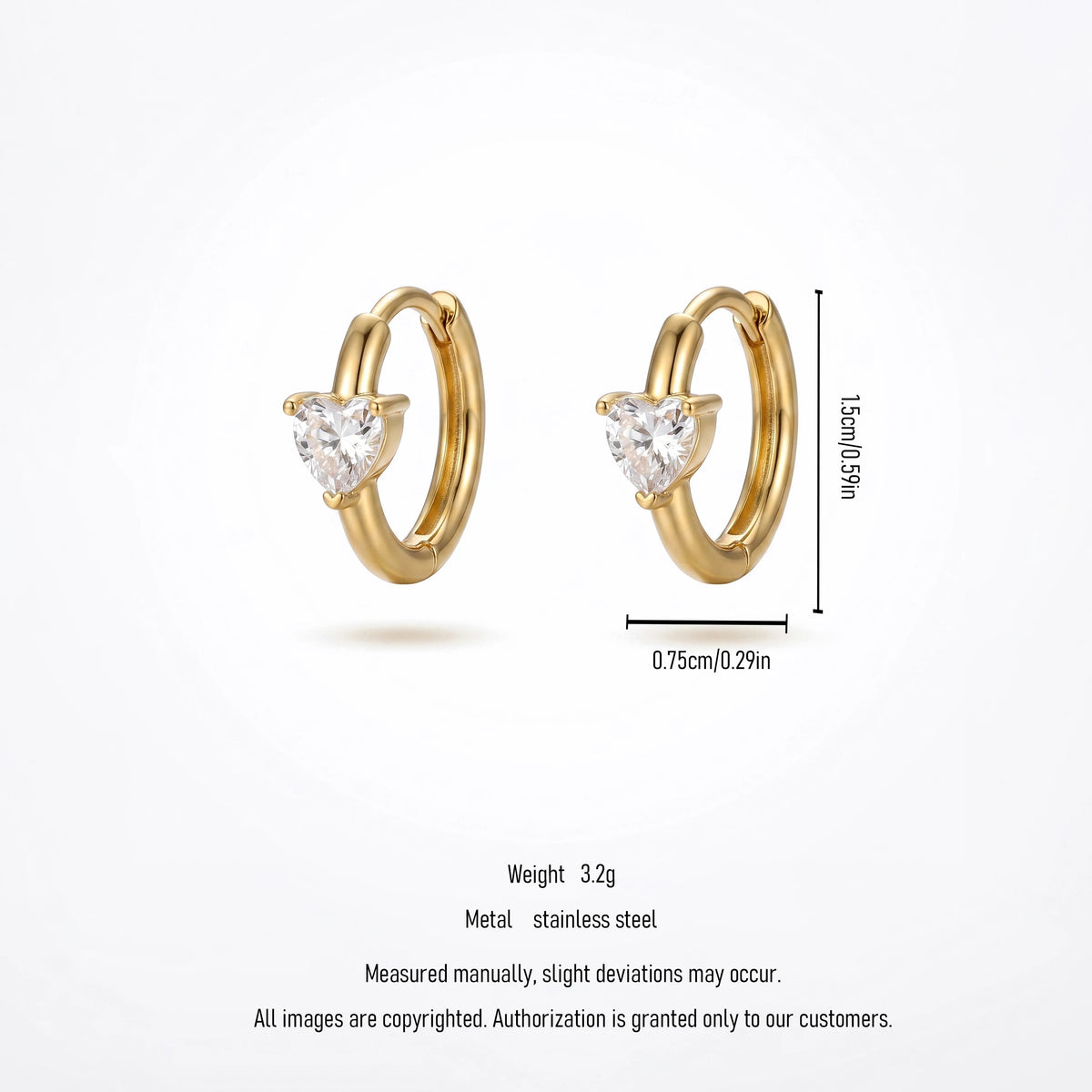 QIAOREN 12186-89 Ins Minimalist Teardrop Cut Colorful Hoops 18K Gold Plated Stainless Steel Earring Party Trendy Women