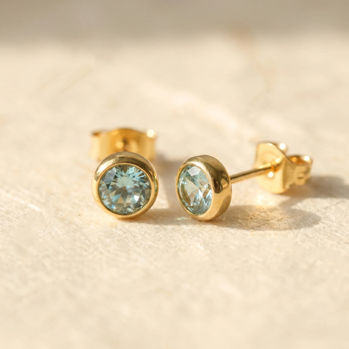 QIAOREN 12190-201 Multi-Color Birthstone Crystal Tiny Studs Hypoallergenic Daily Wear Jewelry Gift for Women